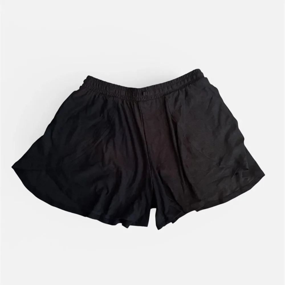 NWT New OLD NAVY Black Flowy Butterfly Athletic Shorts Girls XXL 18